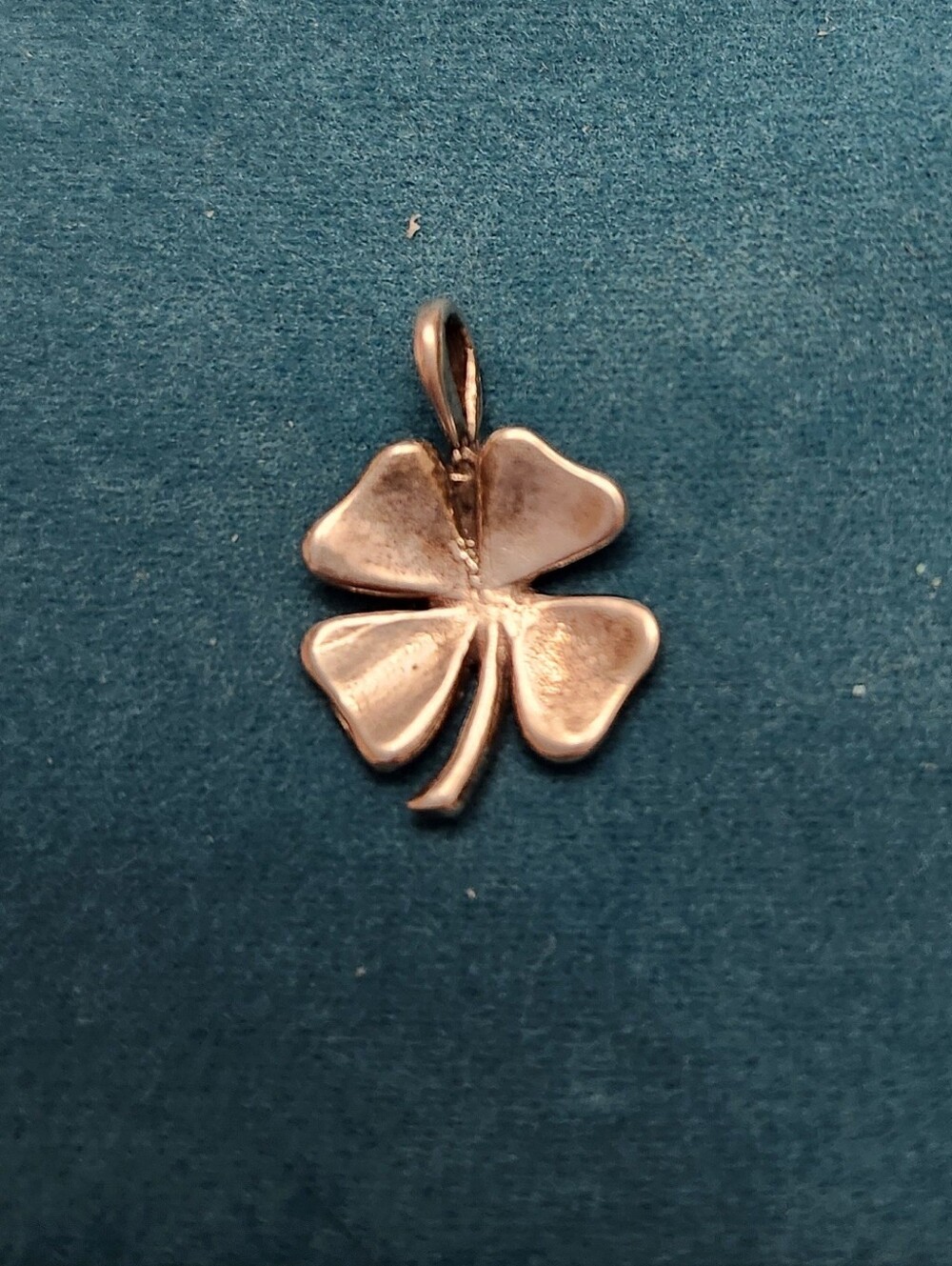 Four-Leaf Clover Silver Pendant Necklace Charm